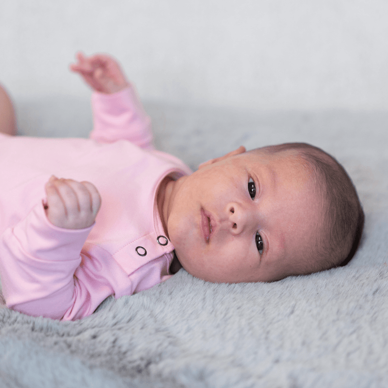 Candy Pink Long Sleeve Bodysuit — Sweet Bamboo