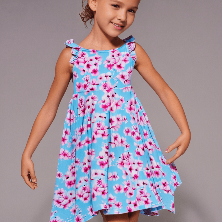 Cherry Blossom Racerback Dress — Sweet Bamboo