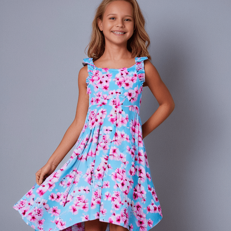Cherry Blossom Racerback Dress — Sweet Bamboo