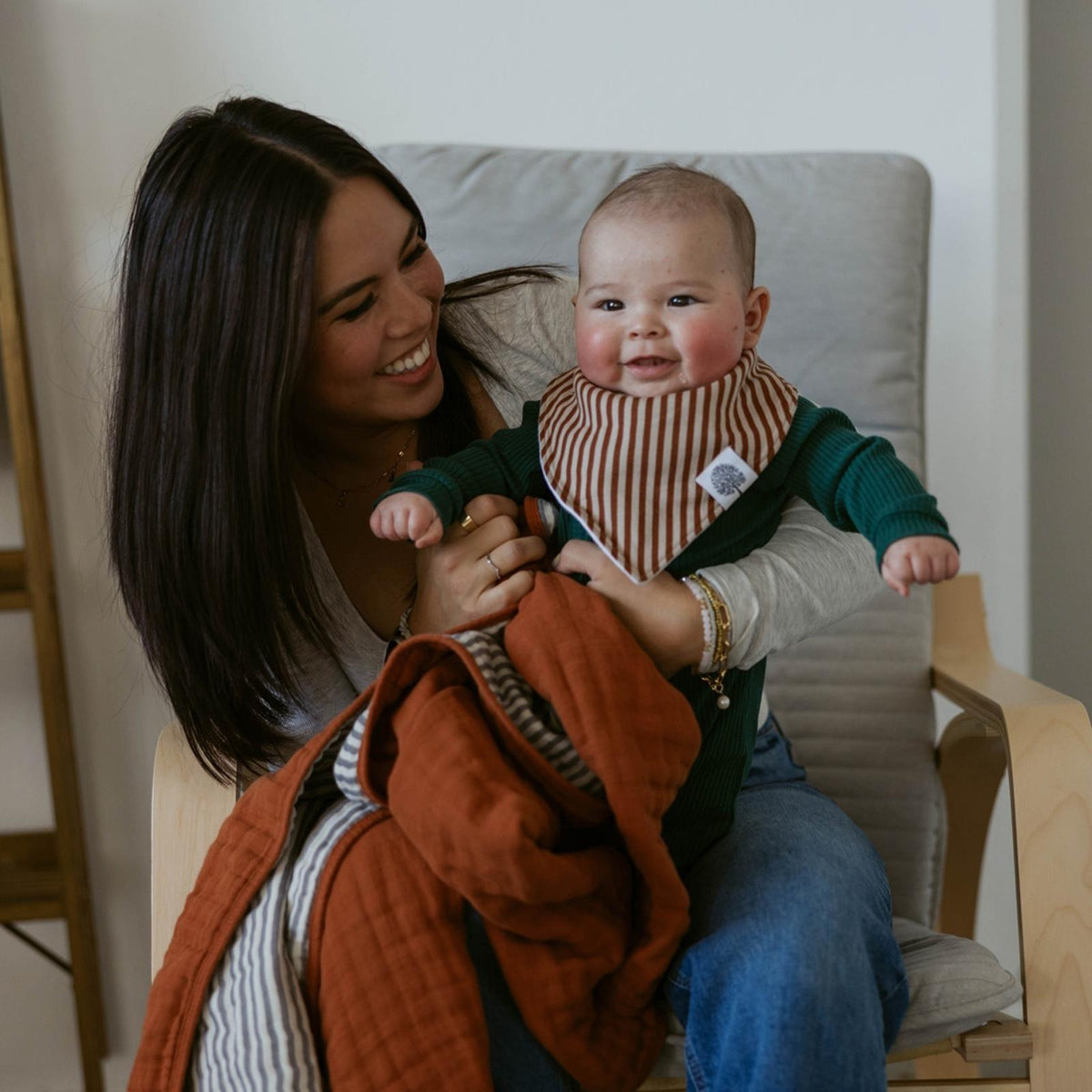 Clay Bandana Bib Set (8 pack) — Parker Baby Co.