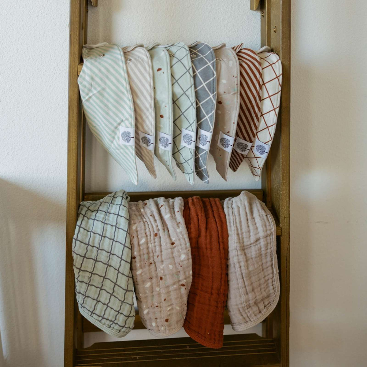 Clay Bandana Bib Set (8 pack) — Parker Baby Co.