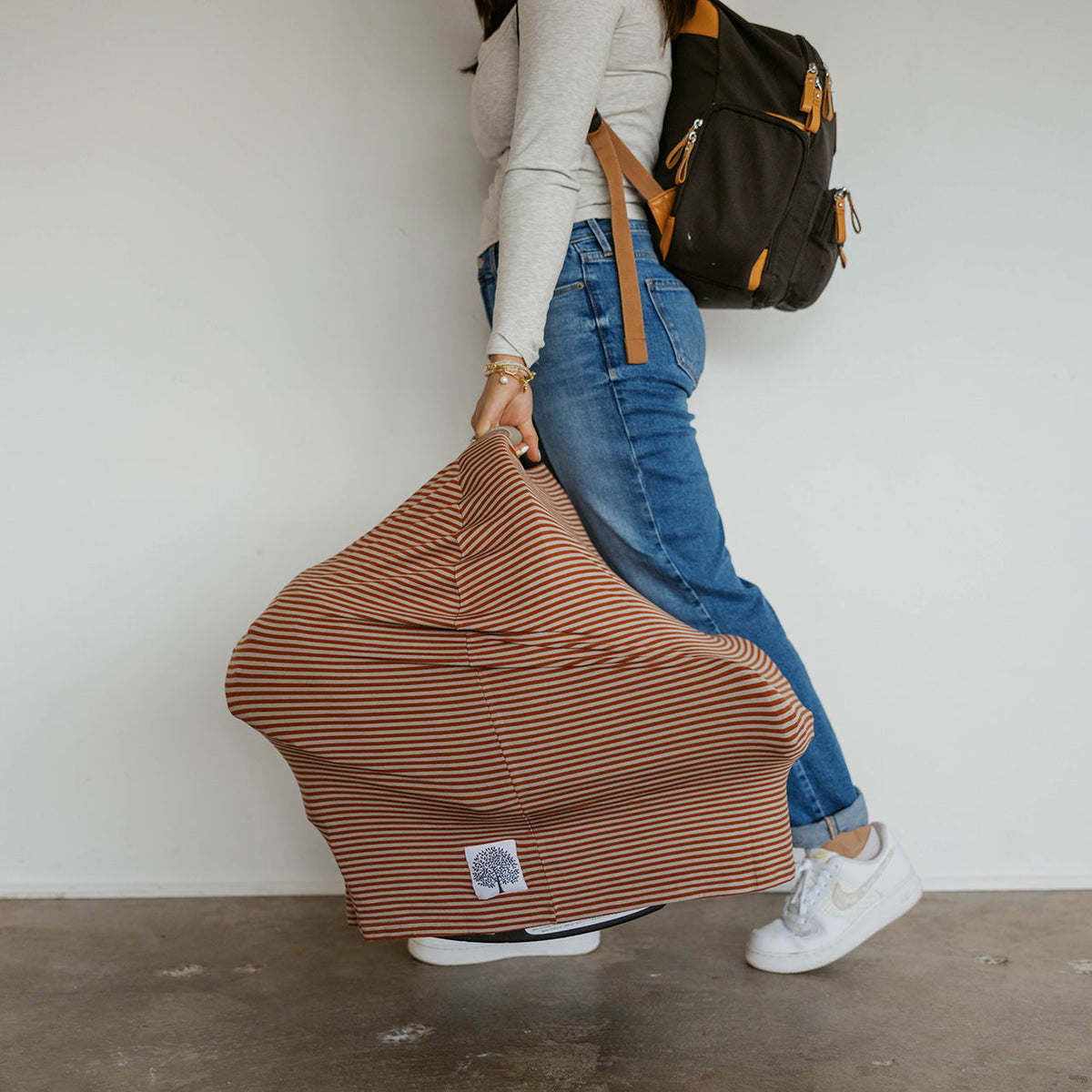 Multi-use Cover, Clay Stripe — Parker Baby Co.