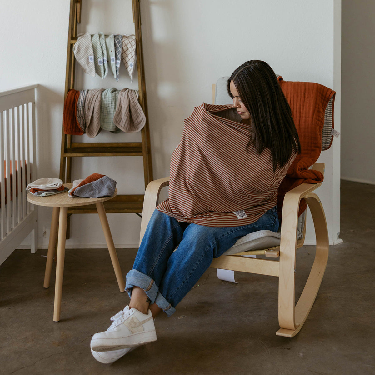 Multi-use Cover, Clay Stripe — Parker Baby Co.