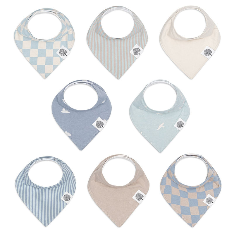 Cloud Bandana Bib Set (8 pack) — Parker Baby Co.