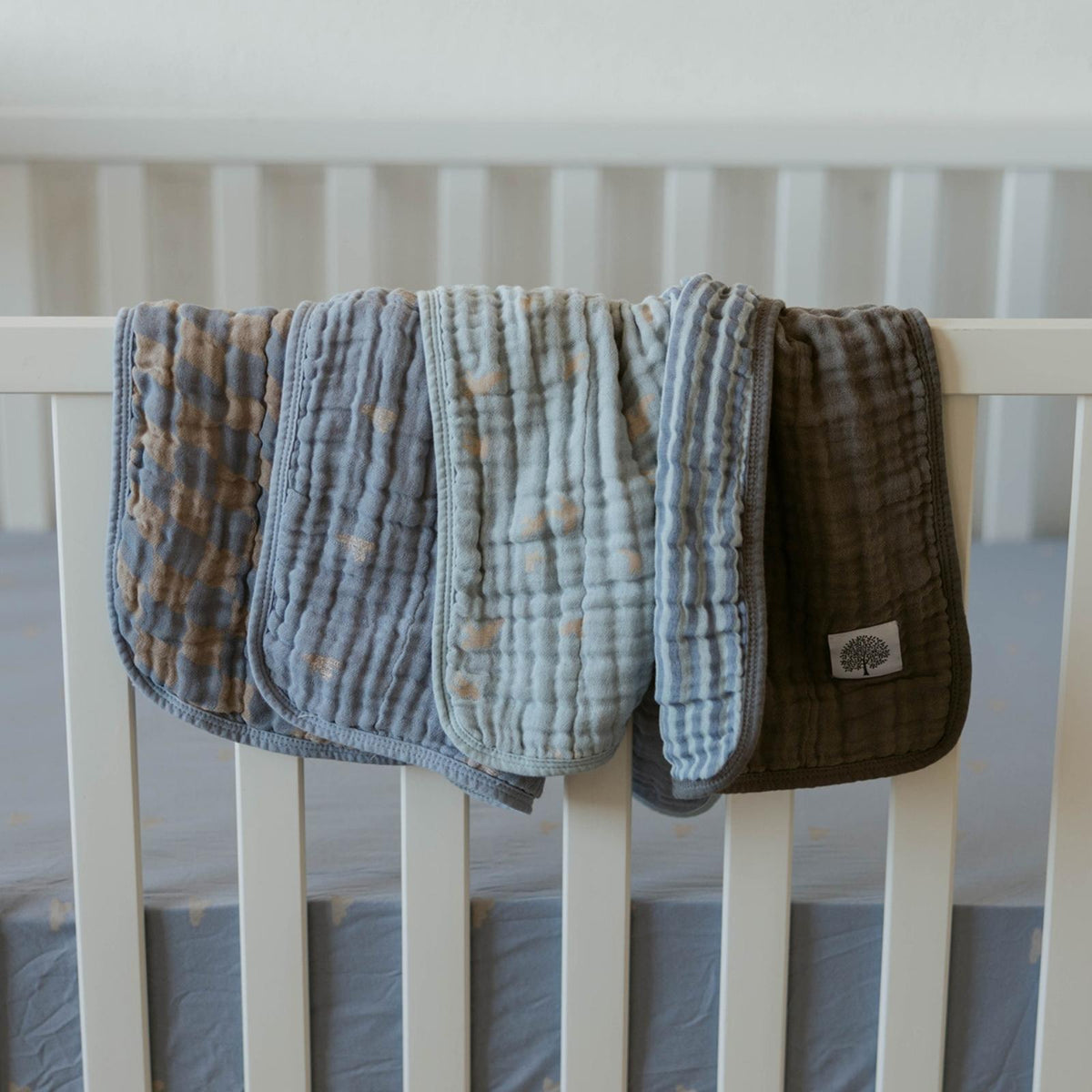 Cloud Set - Muslin Burp Cloths (4 Pack) — Parker Baby Co.