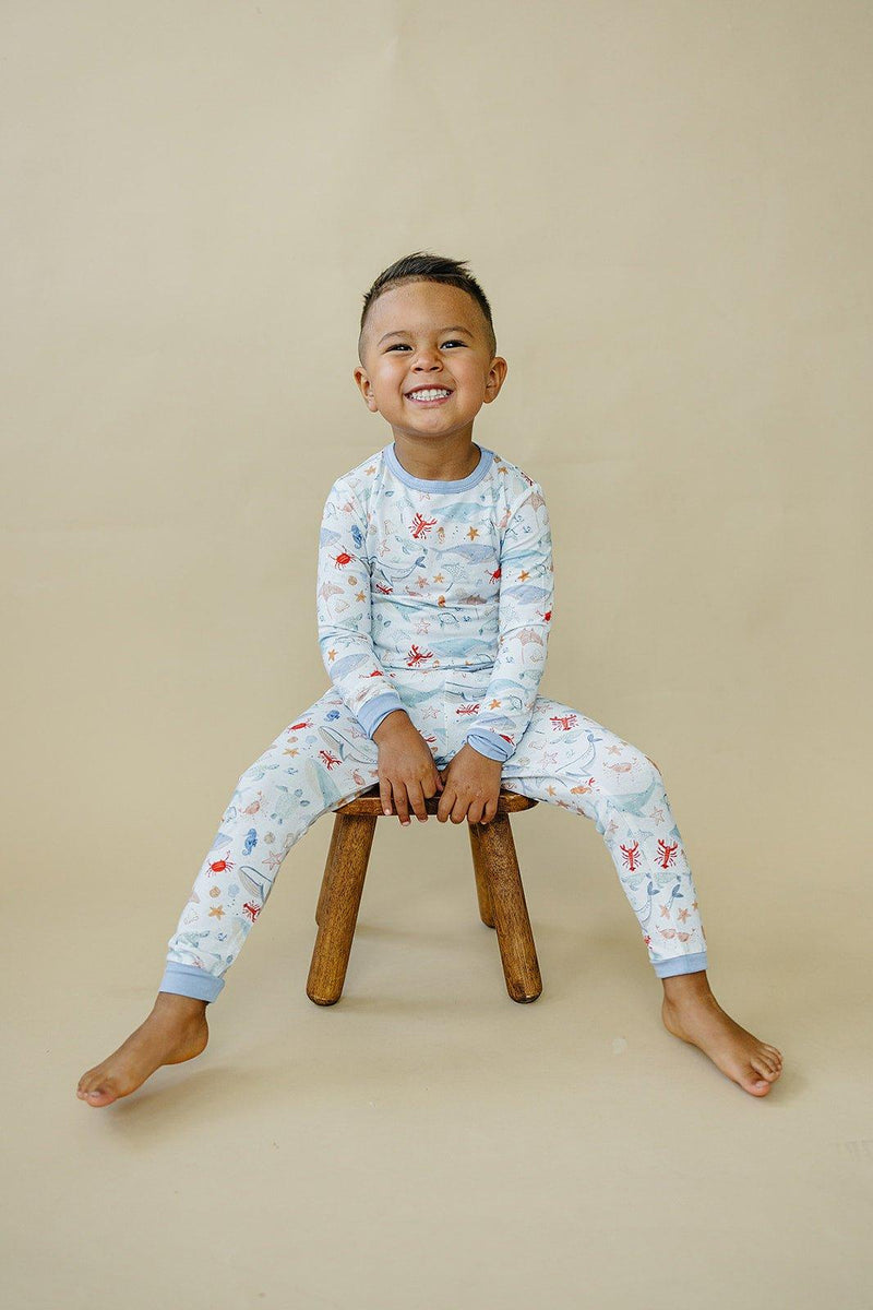 Coastal Cutie 2pc Modal Pajamas — Little Joy Co.