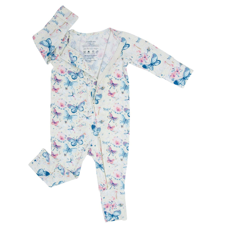 Watercolor Butterfly Convertible Romper — Sweet Bamboo
