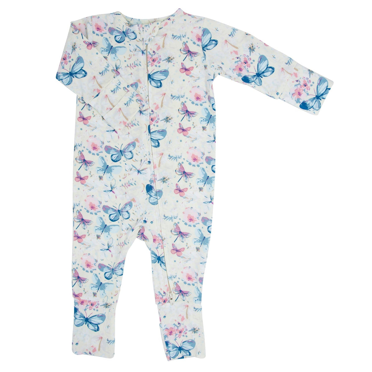 Watercolor Butterfly Convertible Romper — Sweet Bamboo