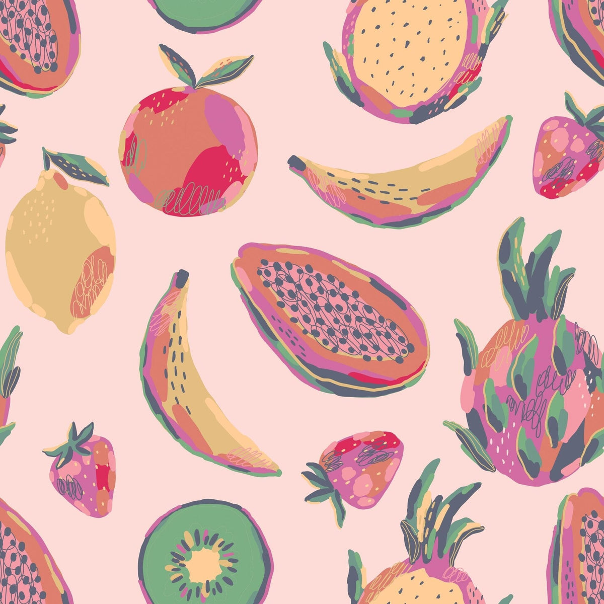 Tropical Fruit Convertible Romper — Sweet Bamboo
