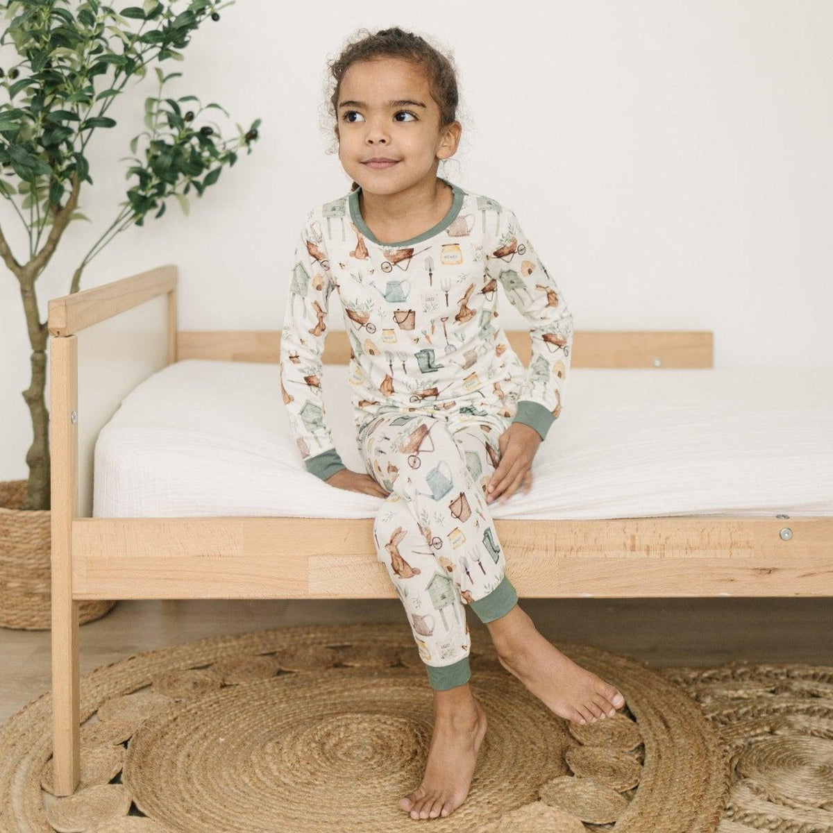 Cottontail Garden 2pc Bamboo Pajamas — Little Joy Co.
