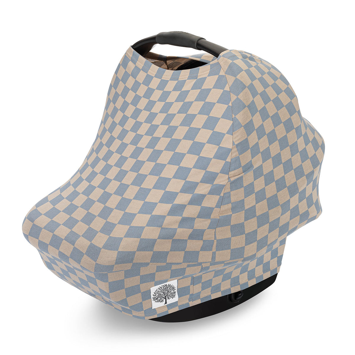 Multi-use Cover, Stormy Blue Checker — Parker Baby Co.