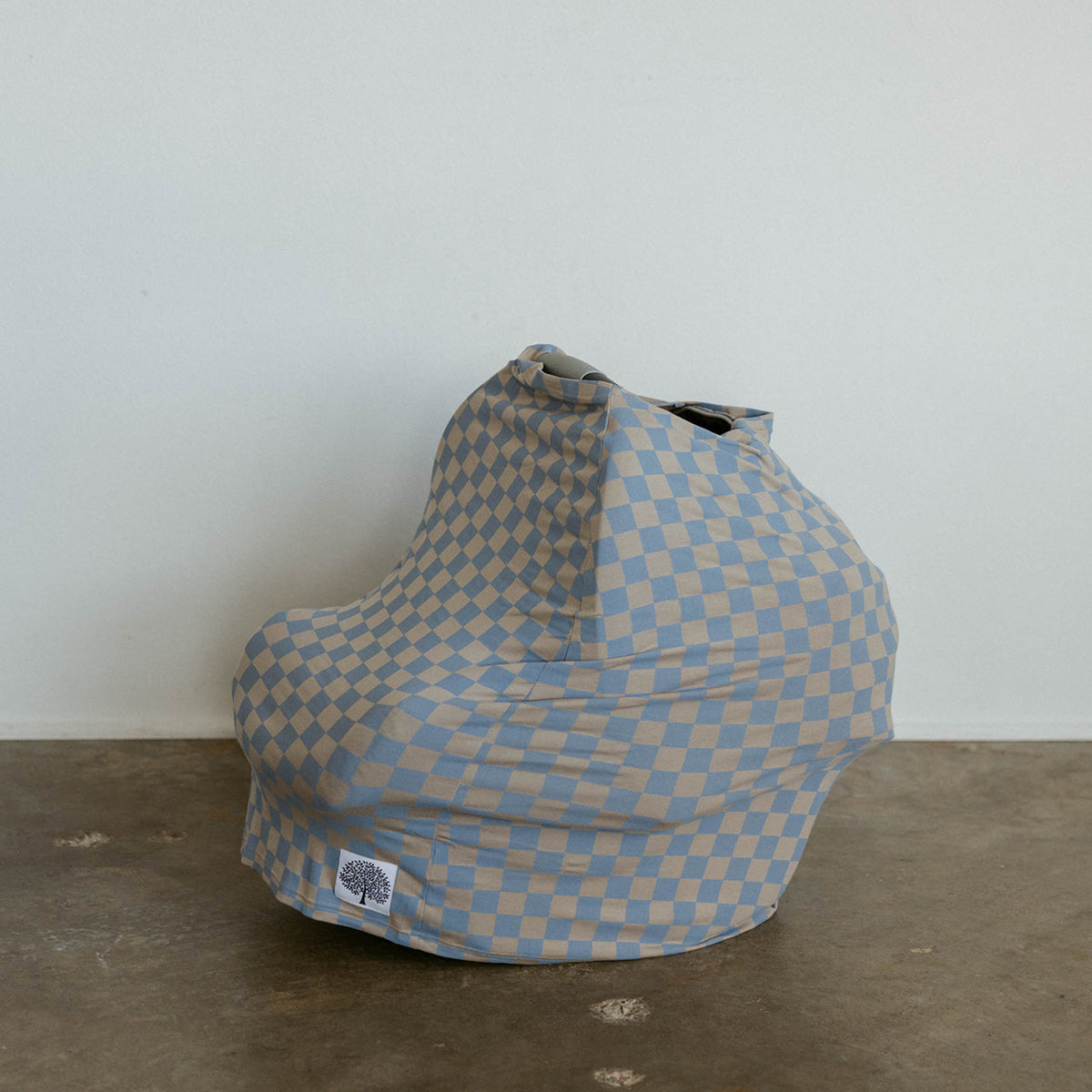 Multi-use Cover, Stormy Blue Checker — Parker Baby Co.