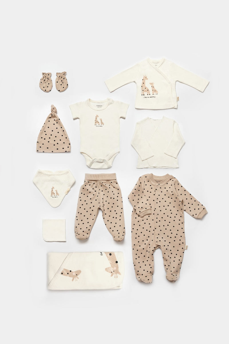 Giraffe Newborn 10 Pcs Organic Set — Honey and Hive