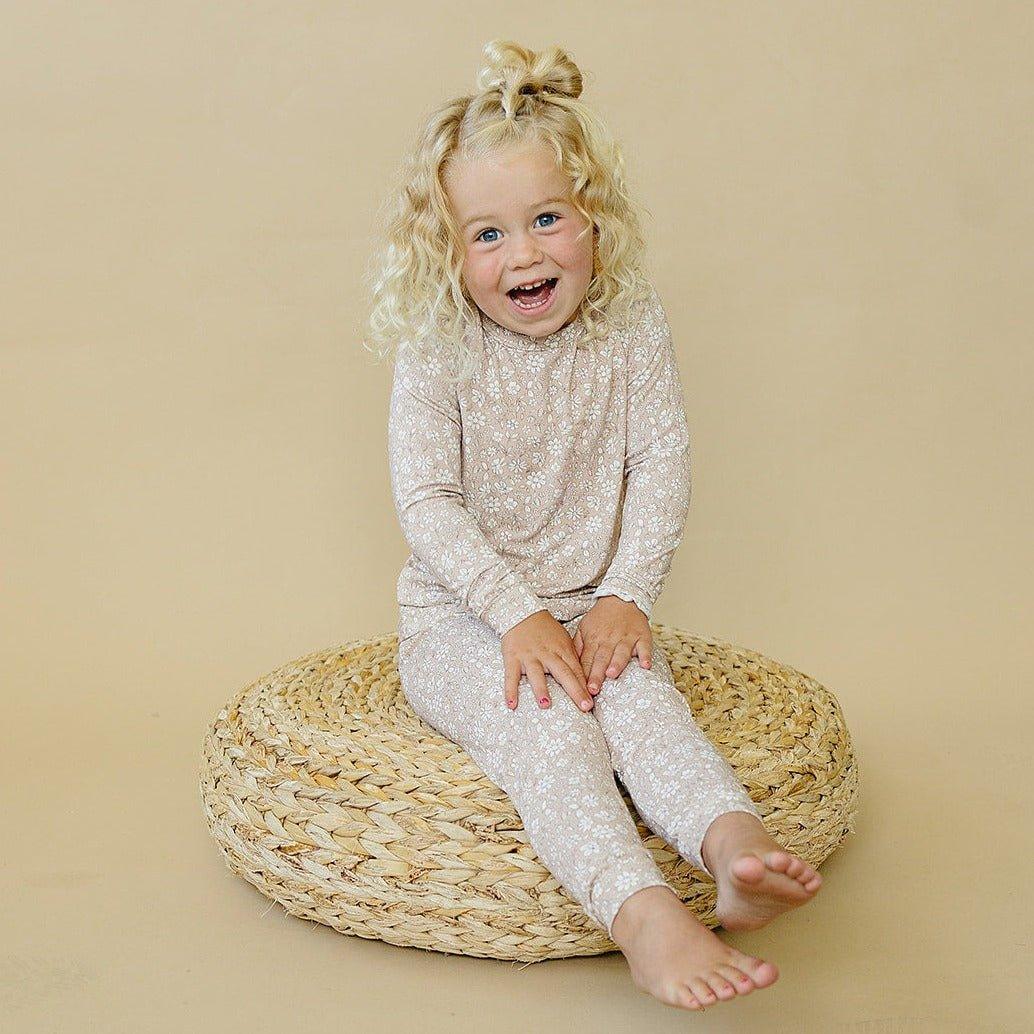 Dainty Ditsy 2pc Bamboo Pajamas — Little Joy Co.