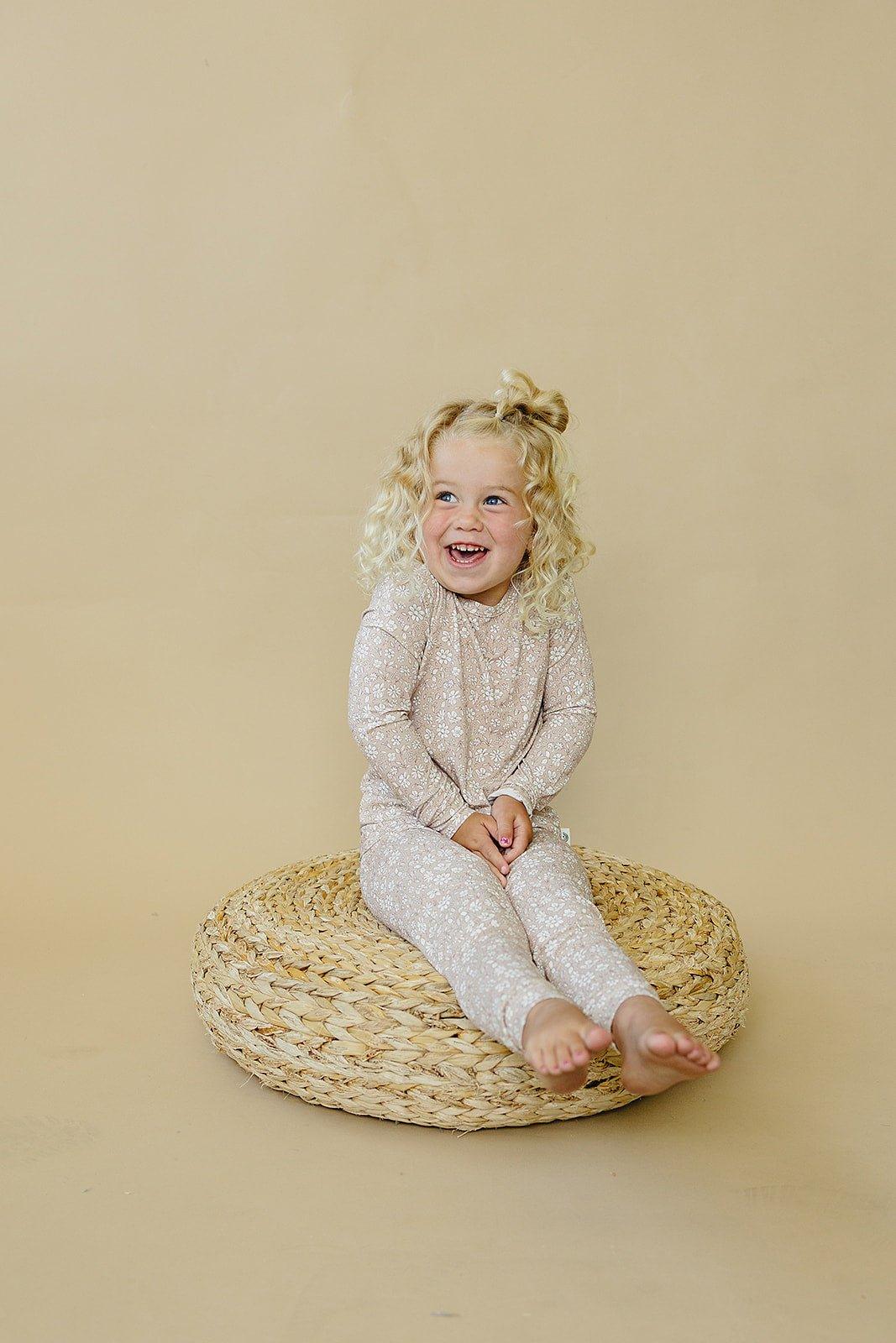 Dainty Ditsy 2pc Bamboo Pajamas — Little Joy Co.