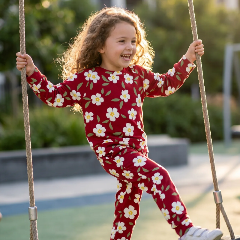 Darling Dear Crew Neck Jogger Set — Sweet Bamboo