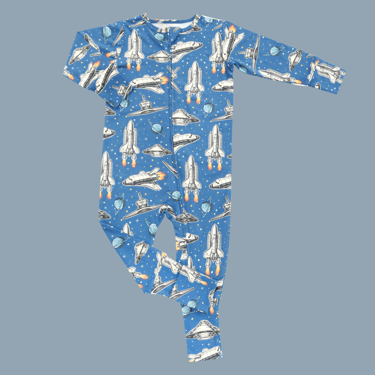 Deep In Orbit Convertible Romper — Sweet Bamboo