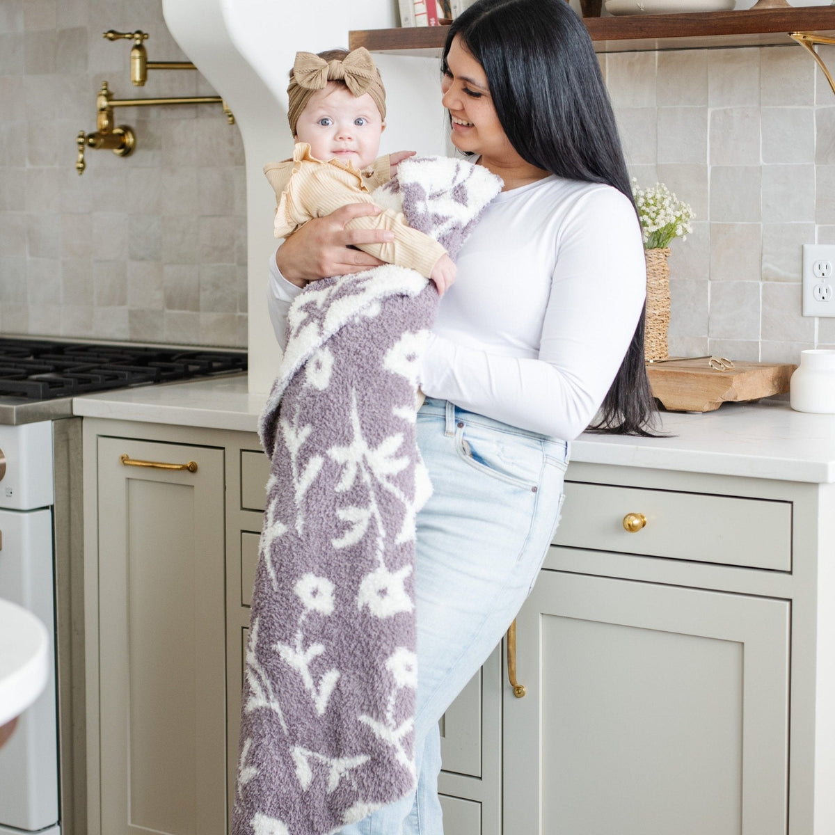 Double-Layer Bamboni® Receiving Blankets — Saranoni