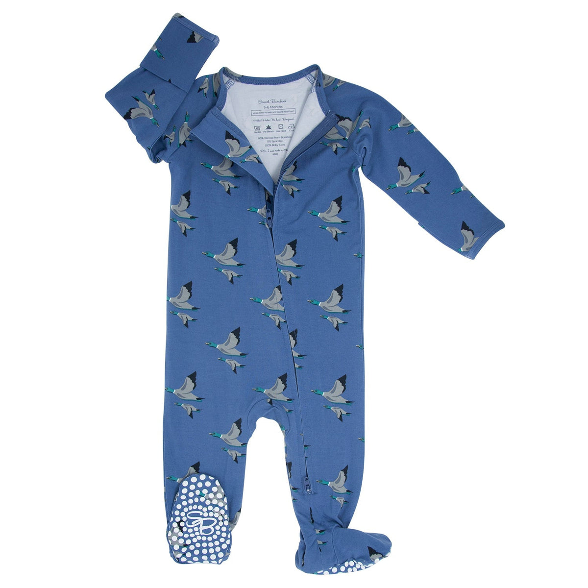 Elmer Fudd Zipper Footie — Sweet Bamboo