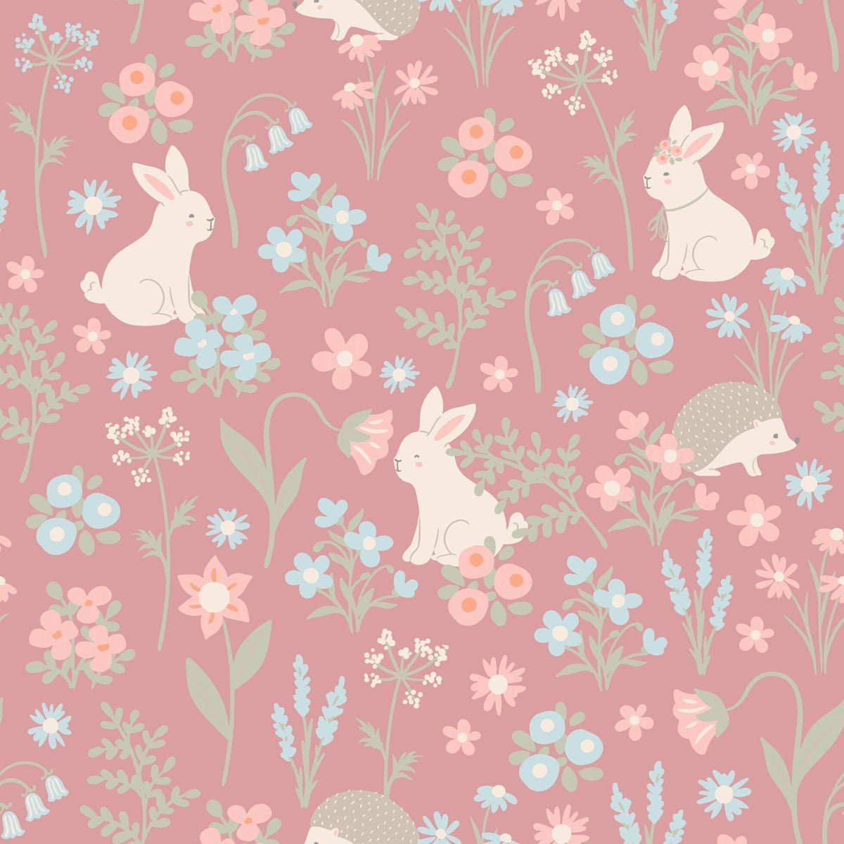 Pink Bunny Floral Emma's Racerback Dress — Sweet Bamboo