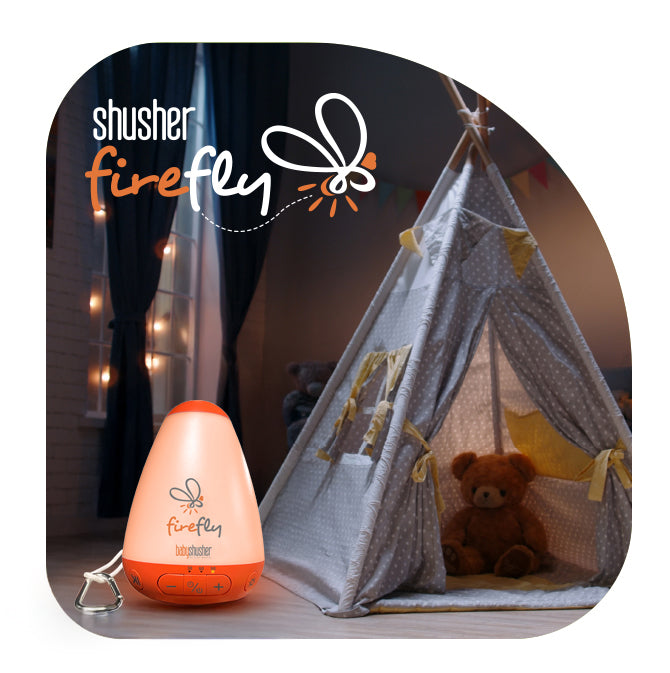 Firefly Portable Baby Sound Machine + Shushie Pacifier 2-Pack Bundle — Shusher