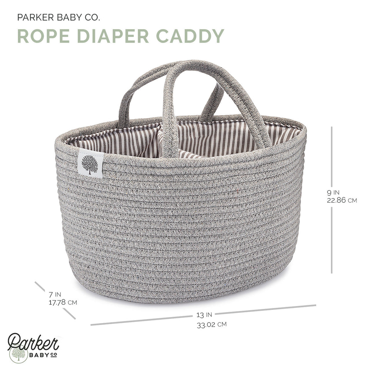 Rope Diaper Caddy — Parker Baby Co.