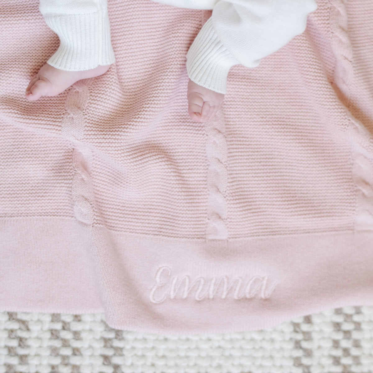 Heirloom Cotton Knit Receiving Blankets — Saranoni
