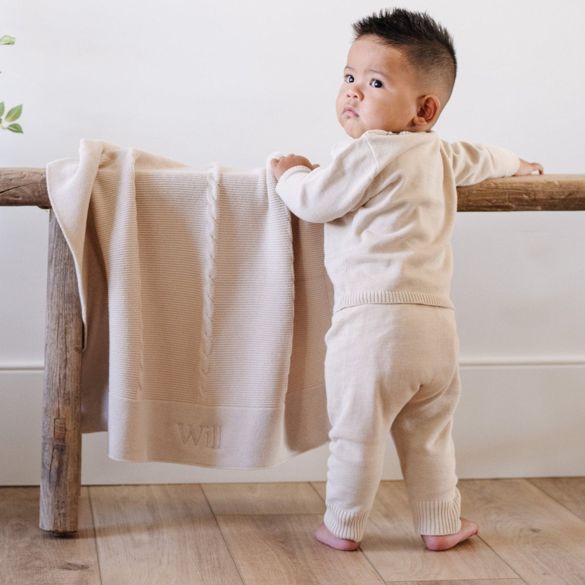 Heirloom Cotton Knit Receiving Blankets — Saranoni