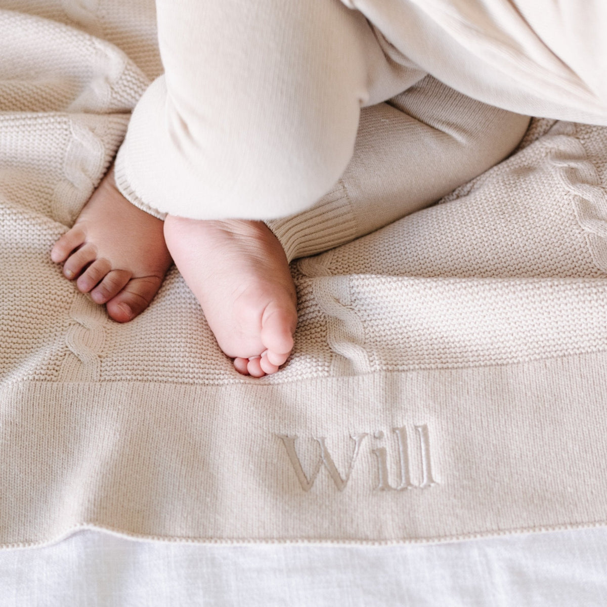 Heirloom Cotton Knit Receiving Blankets — Saranoni