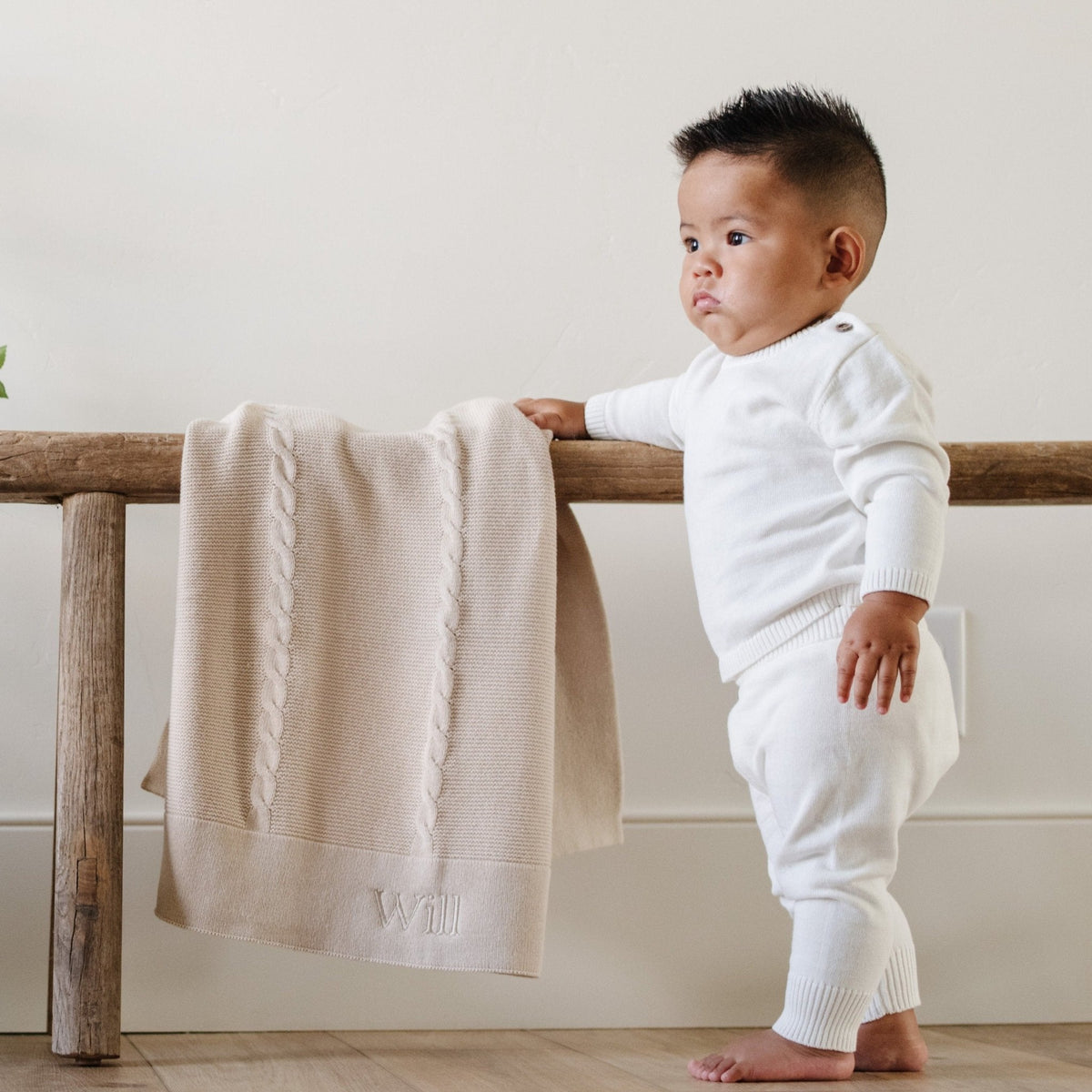 Heirloom Cotton Knit Receiving Blankets — Saranoni