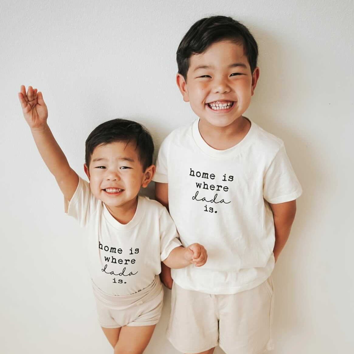 Home is Where Dada Is Organic Kids T-shirt — Tenth & Pine