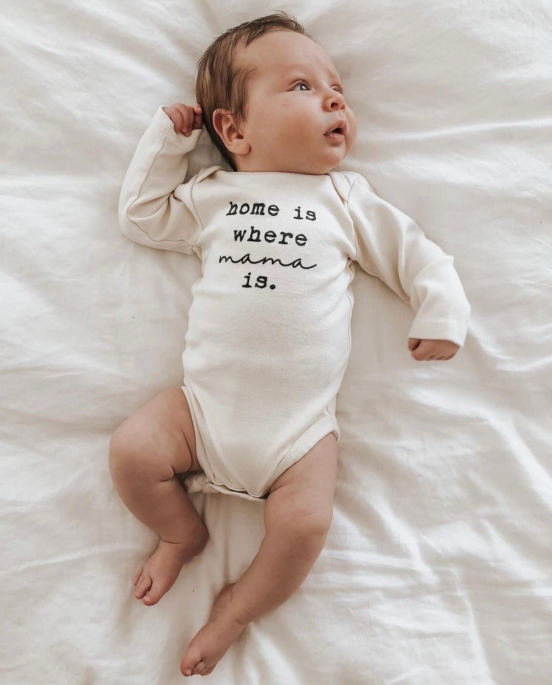 Home is Where Mama is Organic Bodysuit Long Sleeve — Tenth & Pine