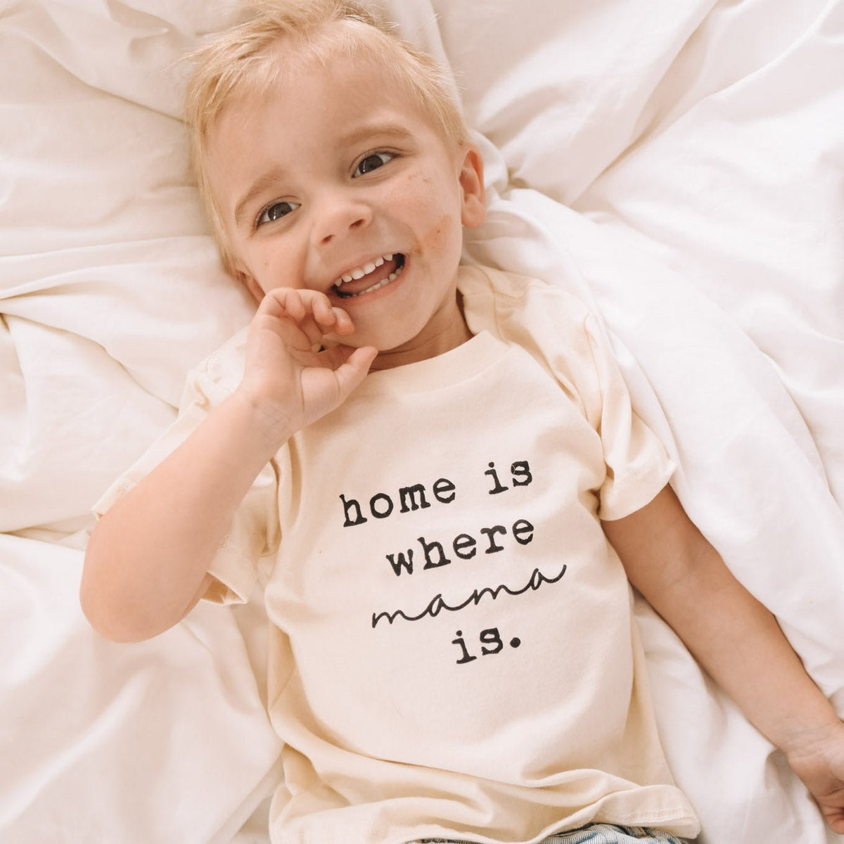 Home is Where Mama Is Organic Kids T-shirt — Tenth & Pine