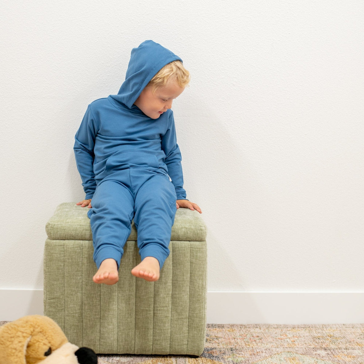 Hooded Jogger Set Captain Blue — Sweet Bamboo