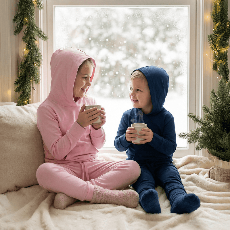 Hooded Jogger Set Deep Navy — Sweet Bamboo