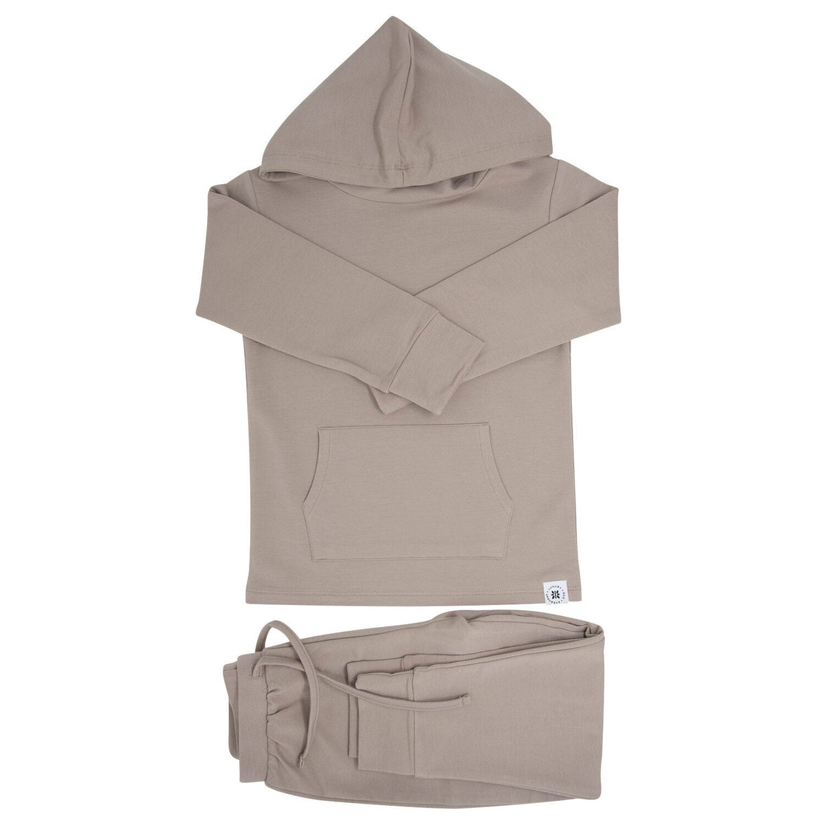 Hooded Jogger Set Just Taupe — Sweet Bamboo