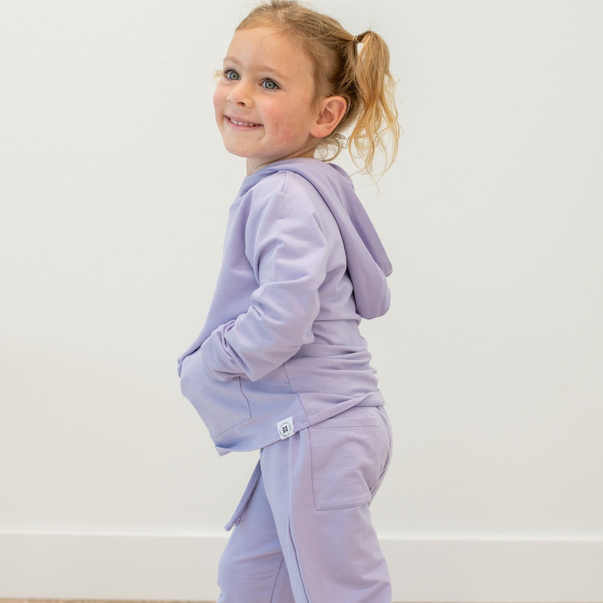 Hooded Jogger Set Orchid Petal — Sweet Bamboo