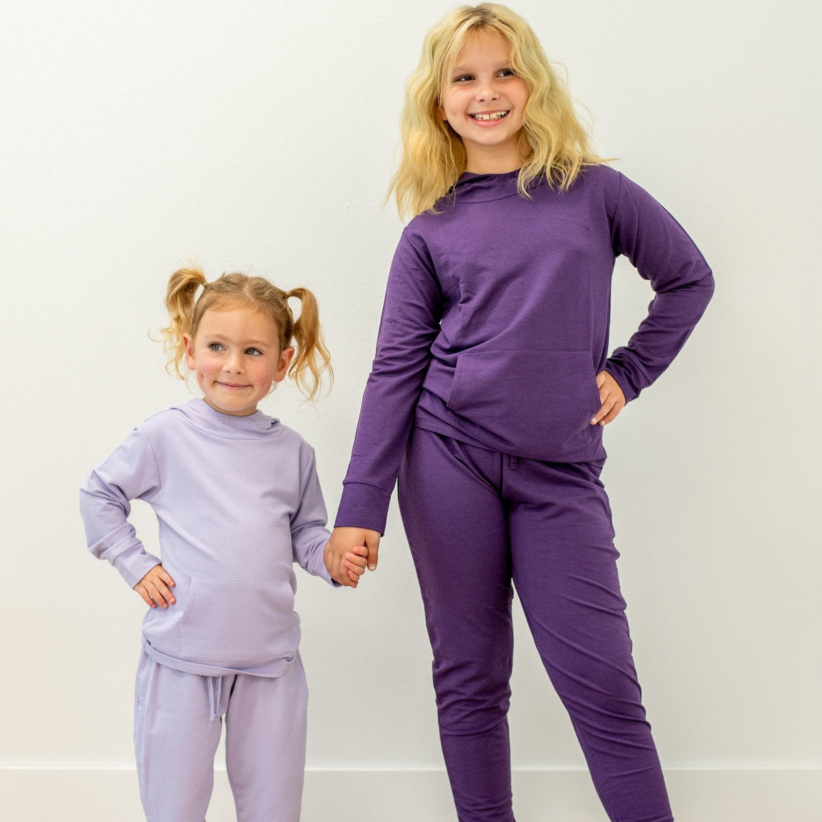 Hooded Jogger Set Orchid Petal — Sweet Bamboo