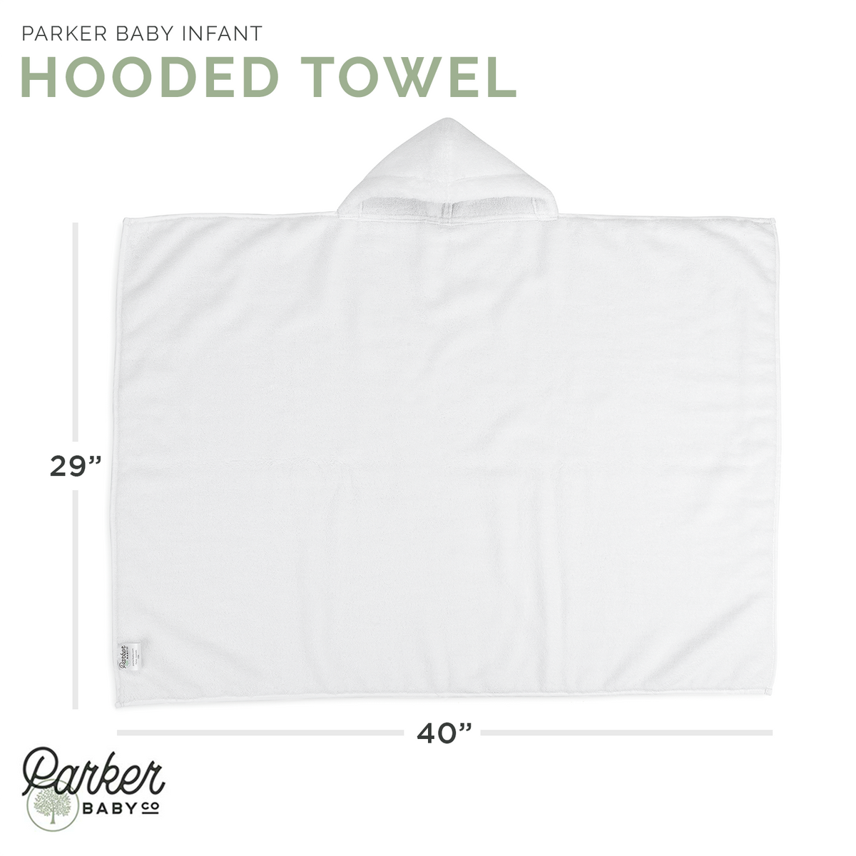 Hooded Bath Towel — Parker Baby Co.