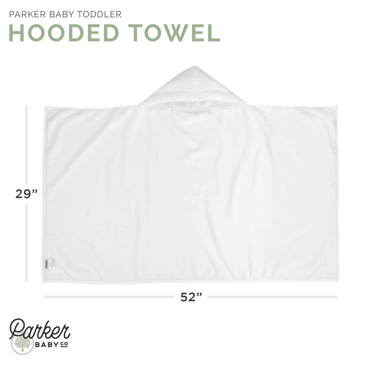 Hooded Bath Towel — Parker Baby Co.