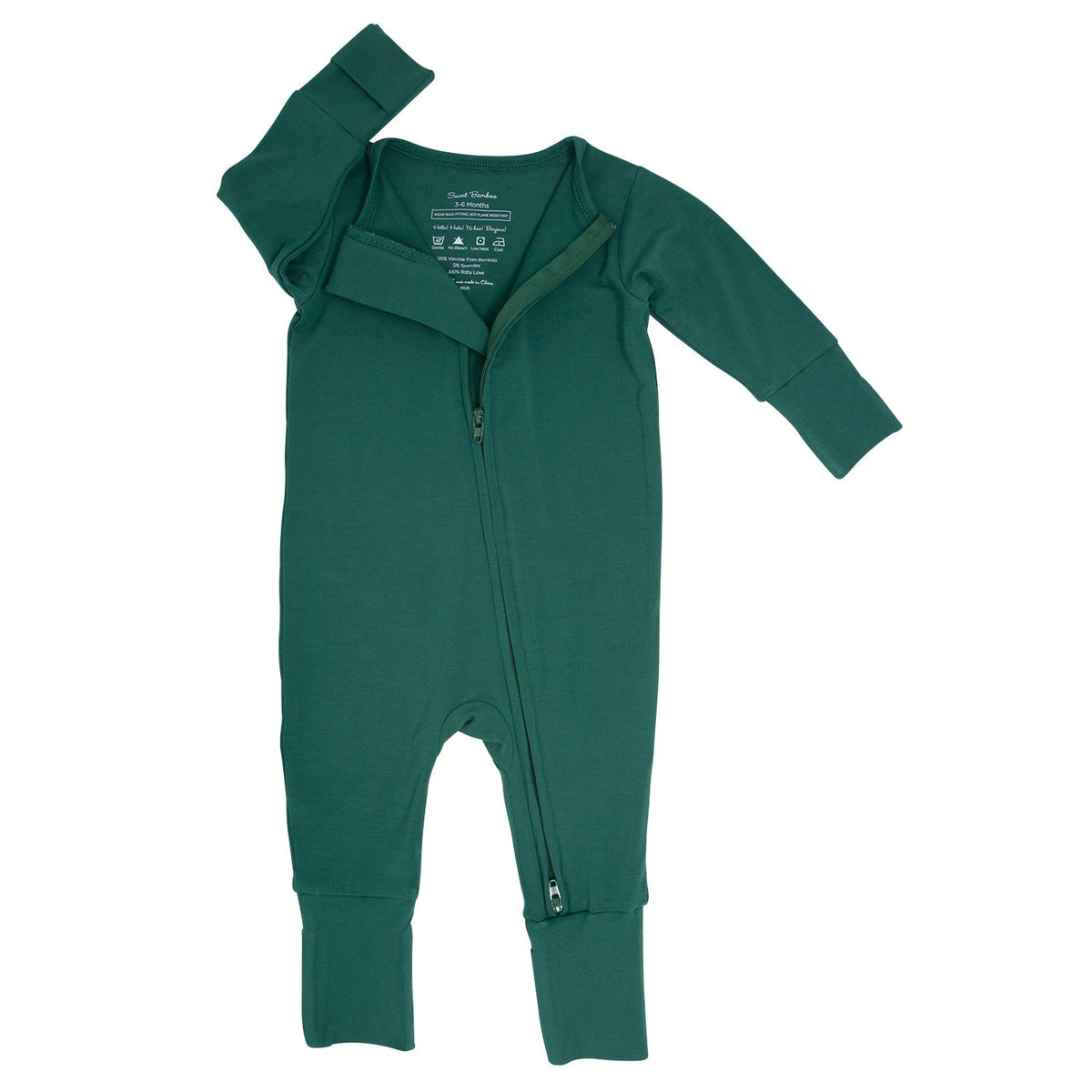 Hunter Green Convertible Romper — Sweet Bamboo