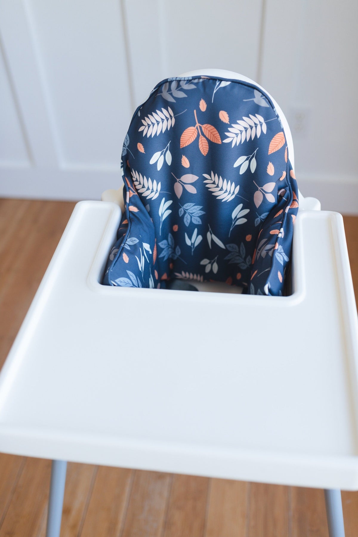 Navy Leaves IKEA Antilop Cushion Cover — Little Joy Co.