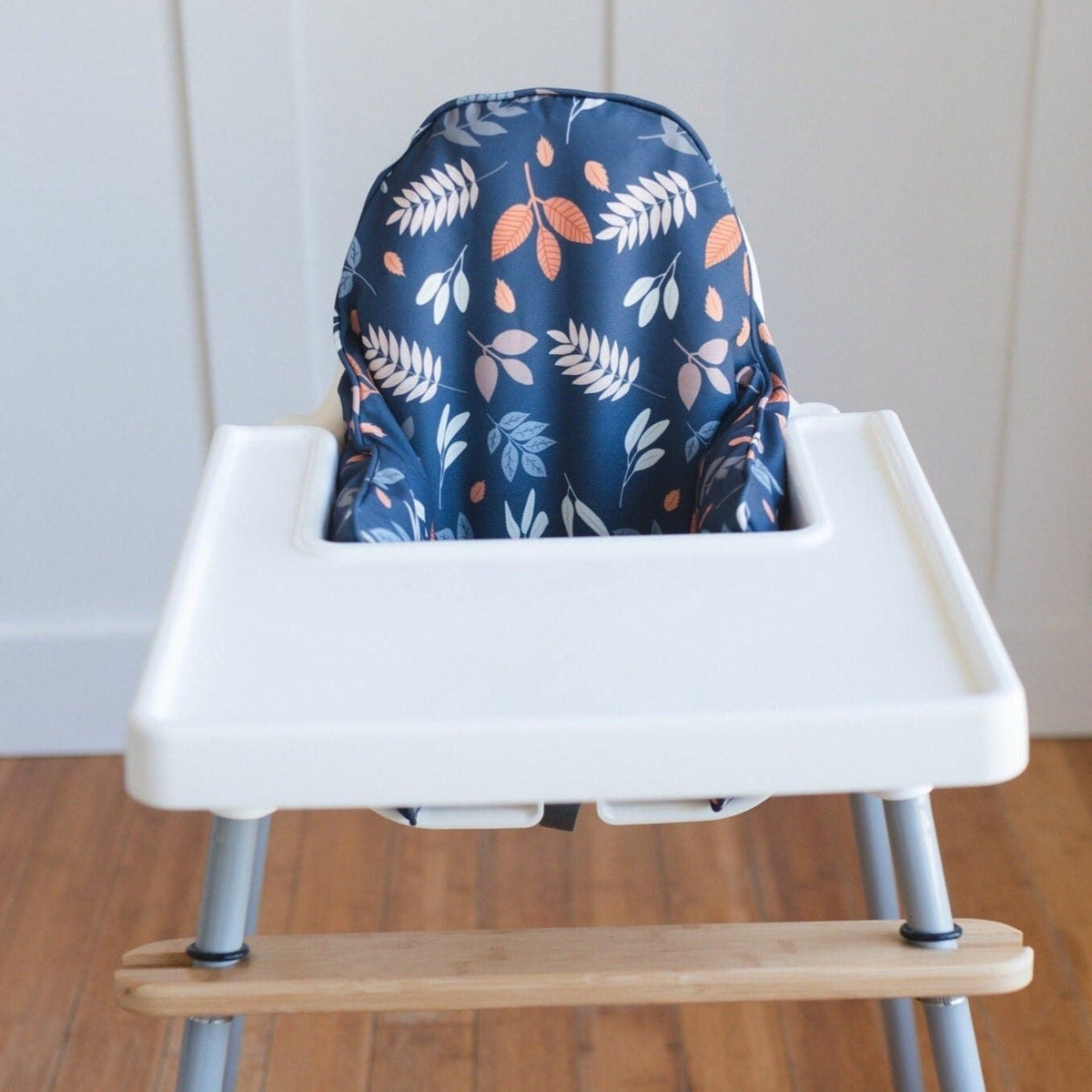 Navy Leaves IKEA Antilop Cushion Cover — Little Joy Co.