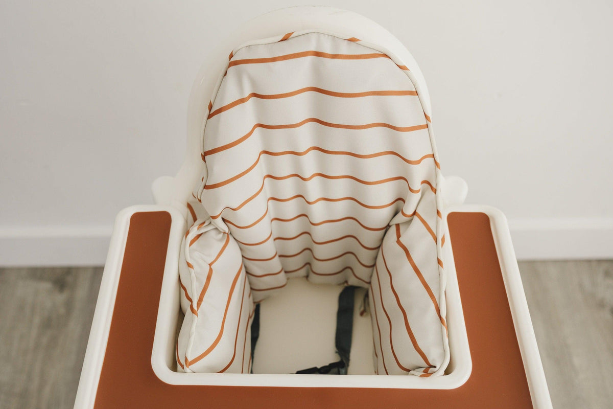 Camel Stripe Cushion Cover for IKEA Antilop Highchair — Little Joy Co.