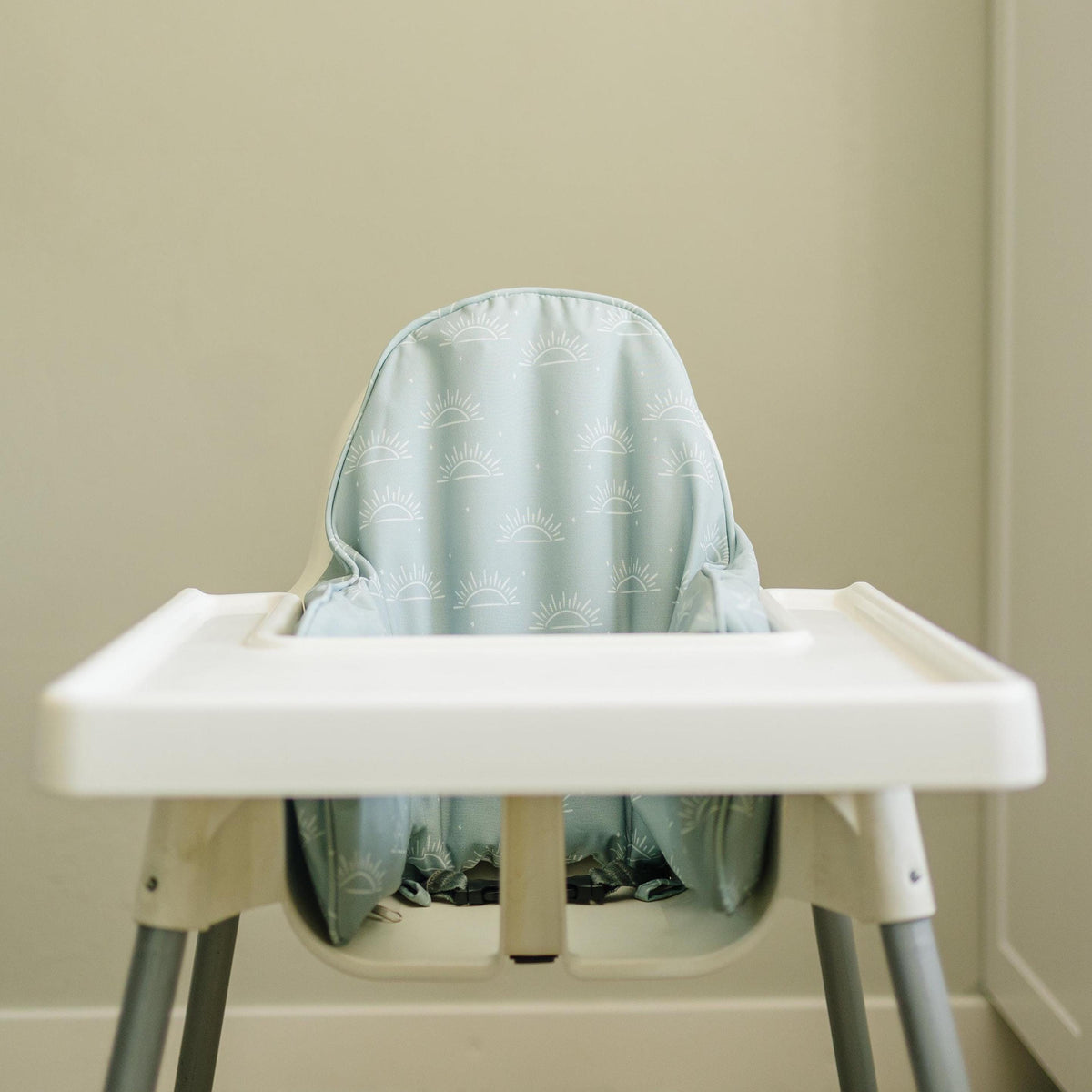 Sage Green Suns IKEA Antilop Highchair Cushion Cover - Wipeable, Highchair Accessories — Little Joy Co.