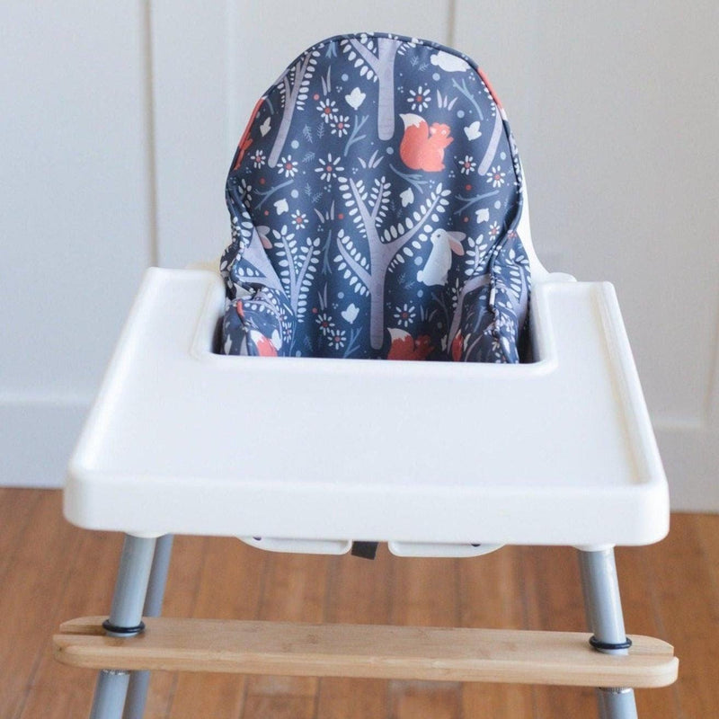 Navy Woodland IKEA Antilop Highchair Cushion Cover - Wipeable — Little Joy Co.