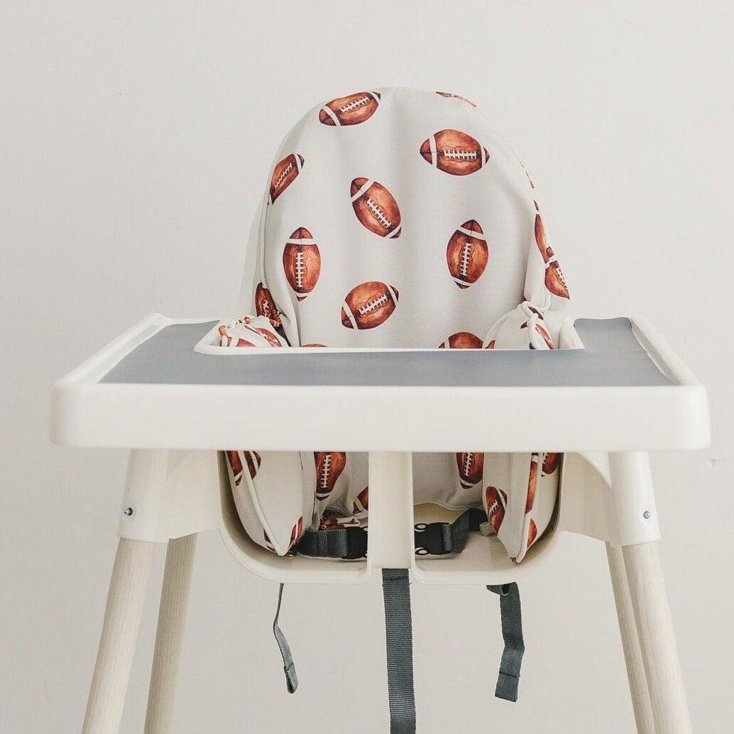 Football Print Highchair Cushion Cover for IKEA Antilop - Wipeable — Little Joy Co.