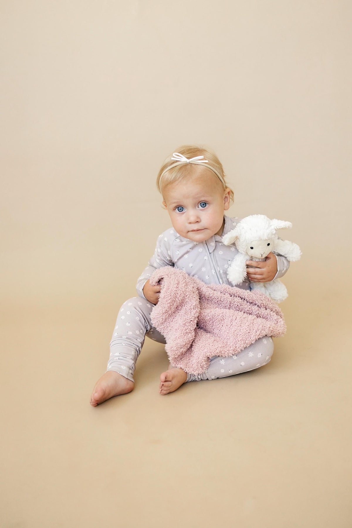 Oopsie Daisy Bamboo Zippy Romper - Bamboo Baby Pajamas - Purple Floral Flower Print Girl Newborn Baby — Little Joy Co.