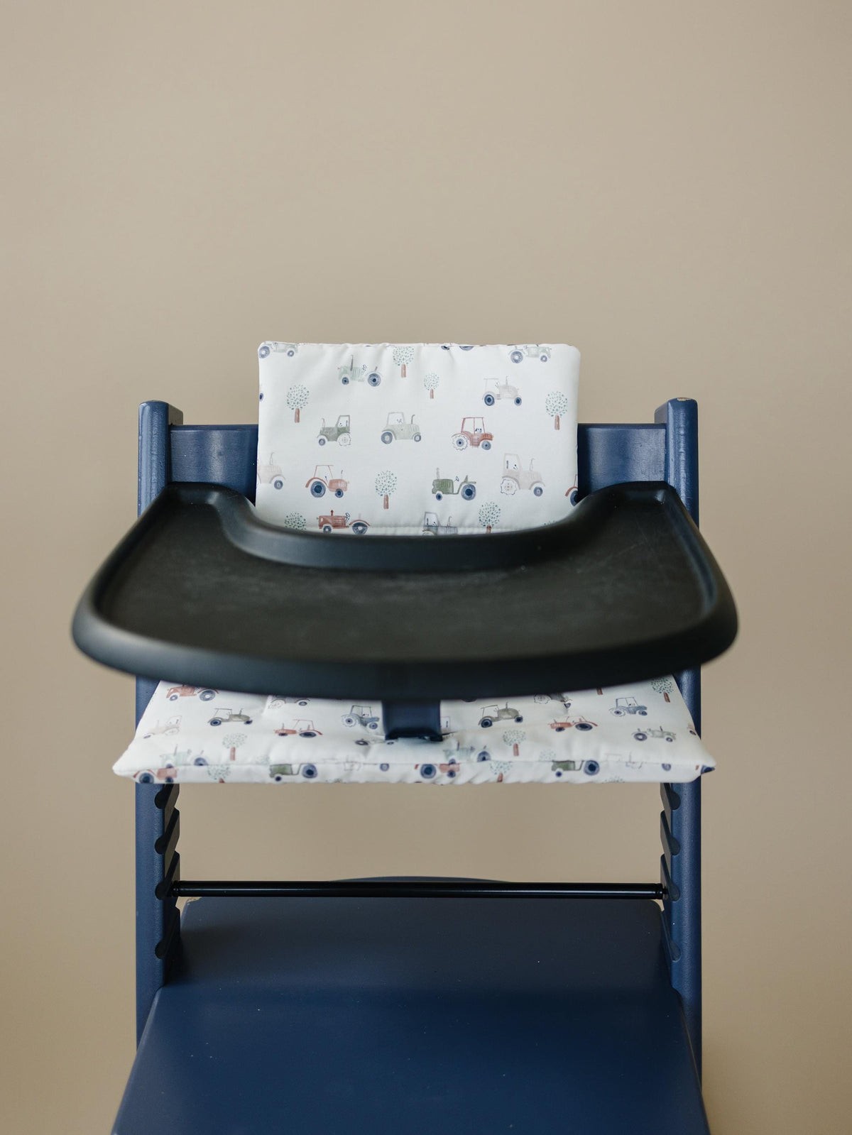Tiny Tractors Cushion for the Stokke Tripp Trapp Highchair - Wipeable Cover - Baby Highchair Accessories — Little Joy Co.