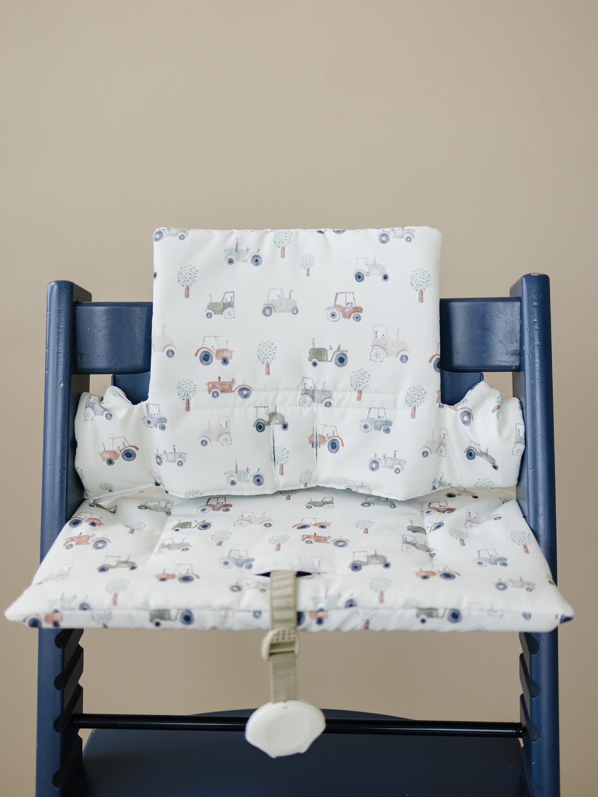 Tiny Tractors Cushion for the Stokke Tripp Trapp Highchair - Wipeable Cover - Baby Highchair Accessories — Little Joy Co.